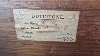 Dulcitone Thomas Machell & Sons (Glasgow) #2454