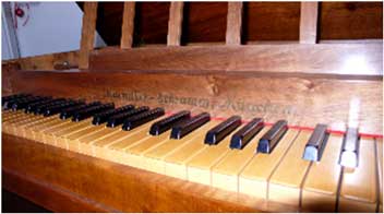 Clavichord Maendler & Schramm 1932 - Detail